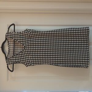 SHEIN Houndstooth black & white stretch minidress XS/2